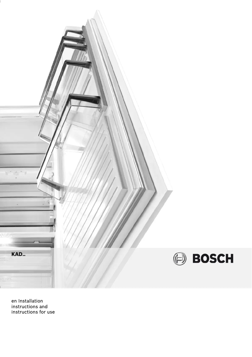 Page 1 de la notice Manuel utilisateur Bosch KAD62v40