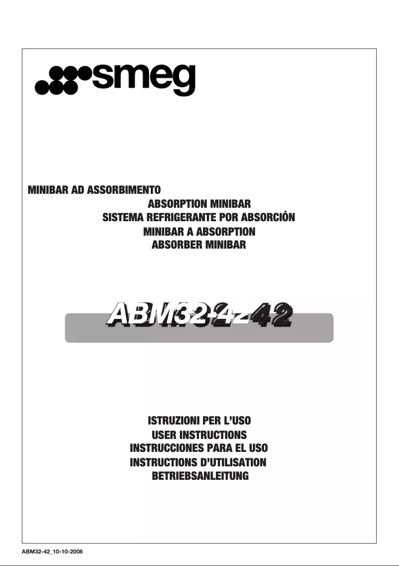 Image de la première page du manuel de l'appareil ABM 32-42