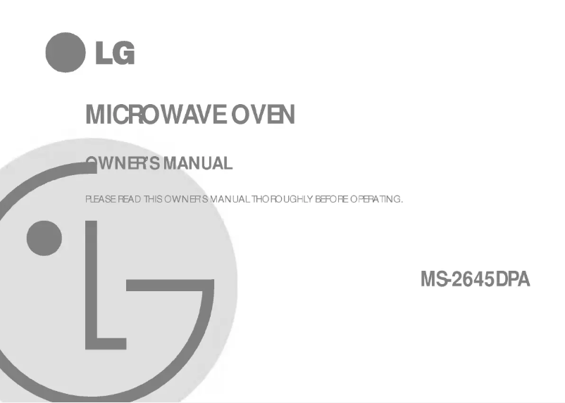 Image de la première page du manuel de l'appareil MS-2645DPA