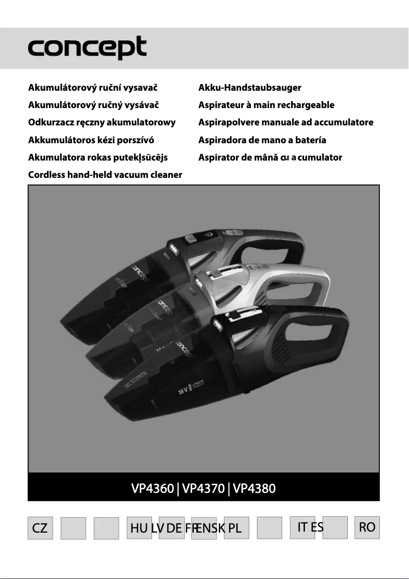 Page 1 de la notice Manuel utilisateur Concept VP4360