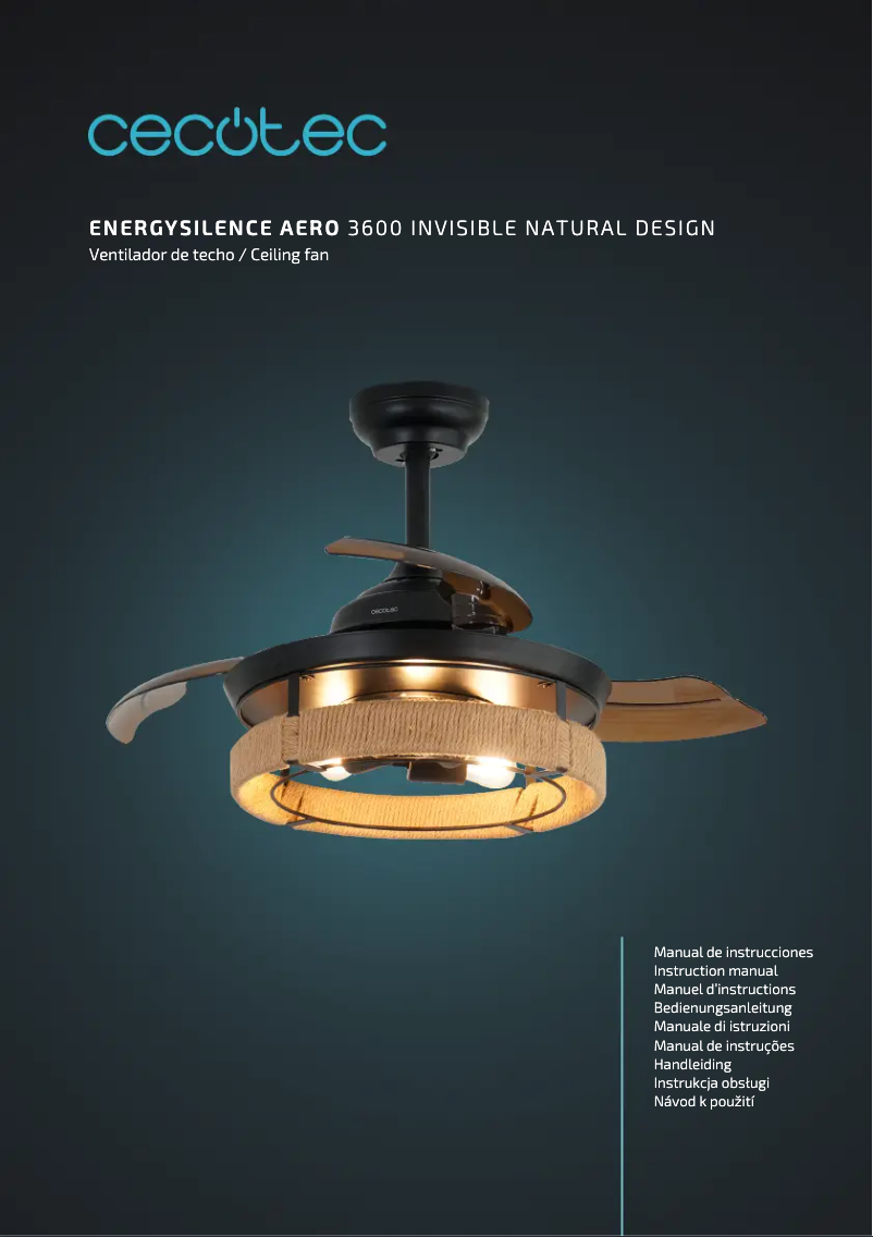 Page n°1 - Manuel utilisateur Cecotec EnergySile Aero 3600