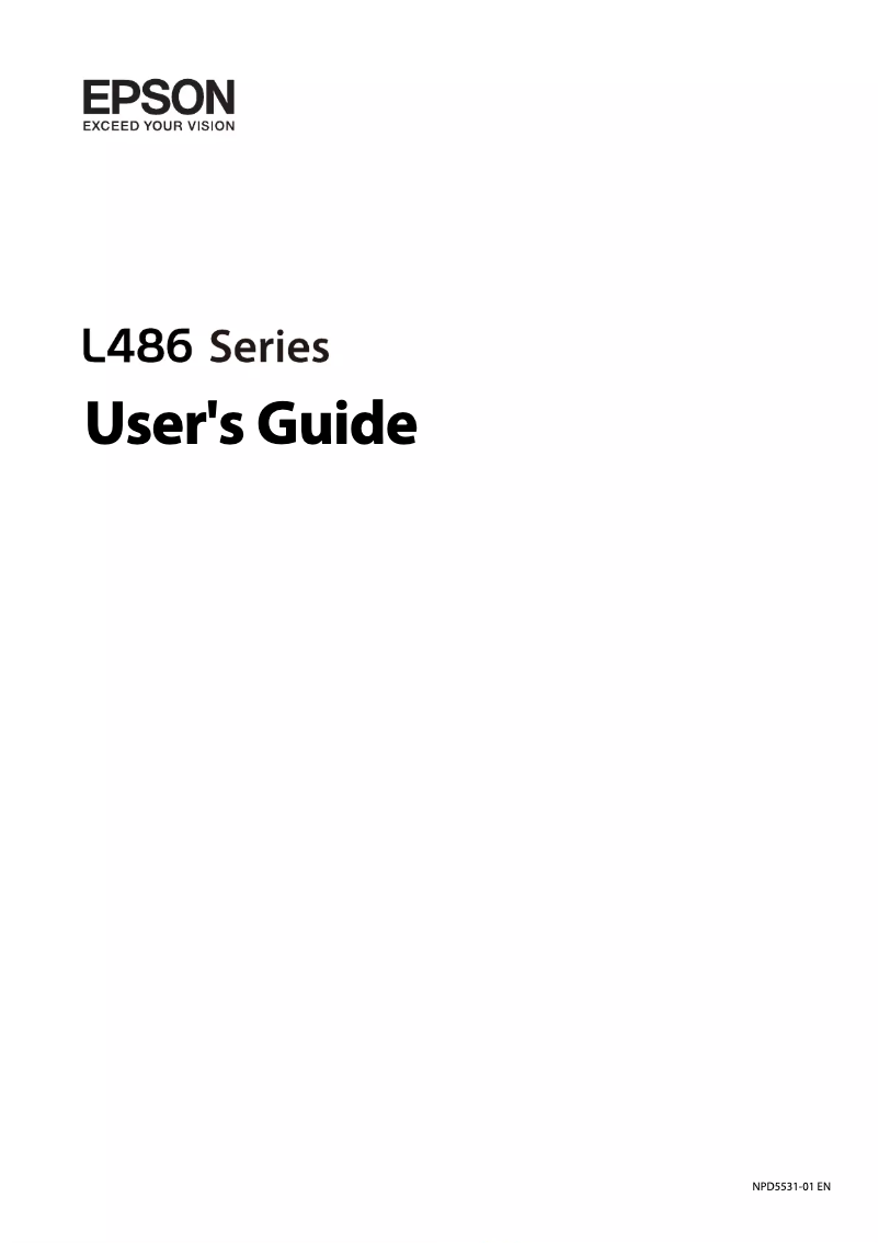Page n°1 - Manuel utilisateur Epson L486