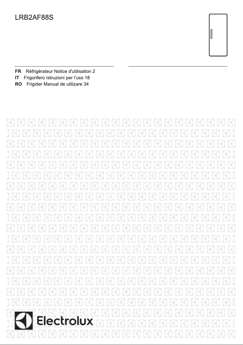 Page 1 de la notice Manuel utilisateur Electrolux LRB2AF88S