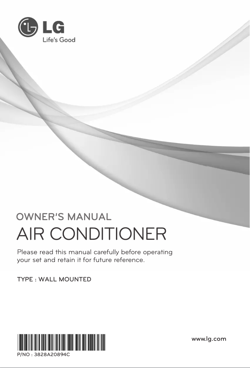 Page 1 de la notice Manuel utilisateur LG LSUC1825DA1