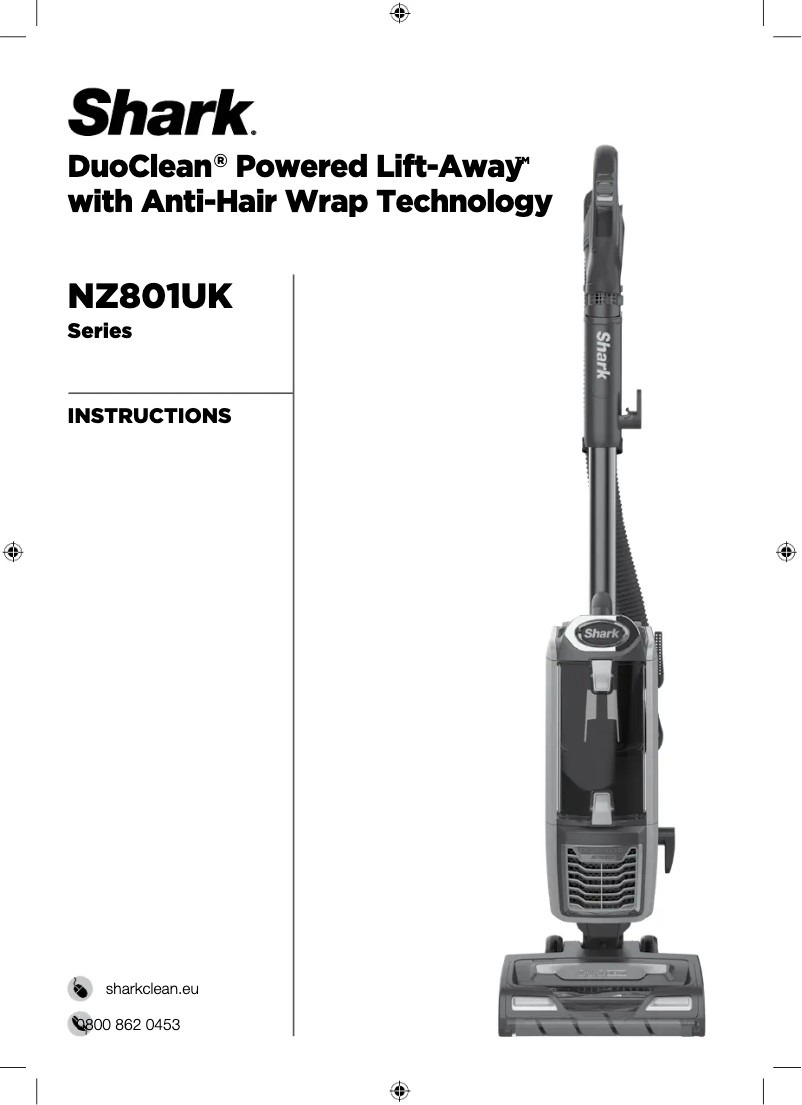 Image de la première page du manuel de l'appareil Lift-Away NV602UKT