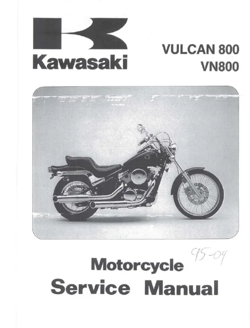 Page n°1 - Manuel utilisateur Mitsubishi Vulcan 800 (2000)