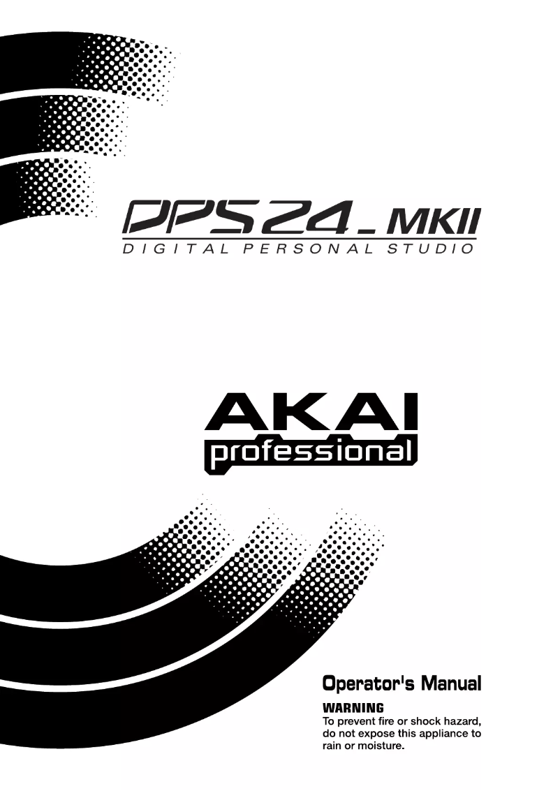 Page 1 de la notice Manuel utilisateur AKAI DPS24 MK II