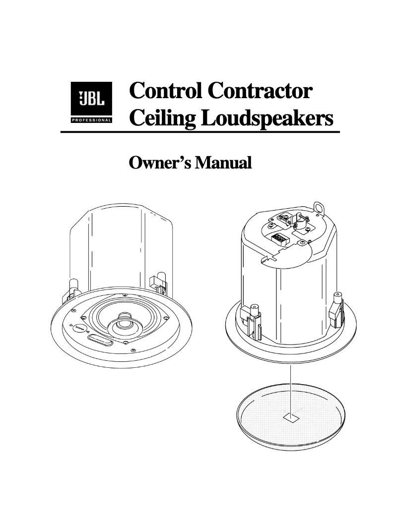 Página 1 del manual Manual de instrucciones JBL Control 26C