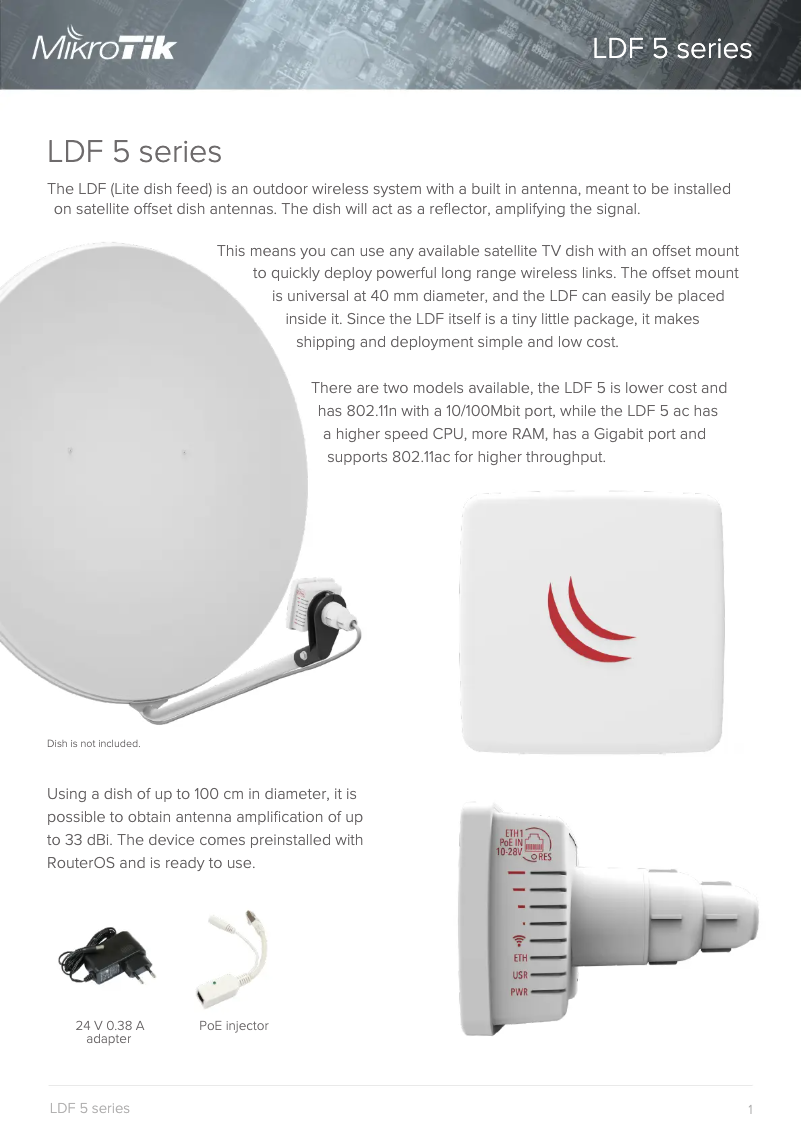 Image de la première page du manuel de l'appareil LDF 5 AC