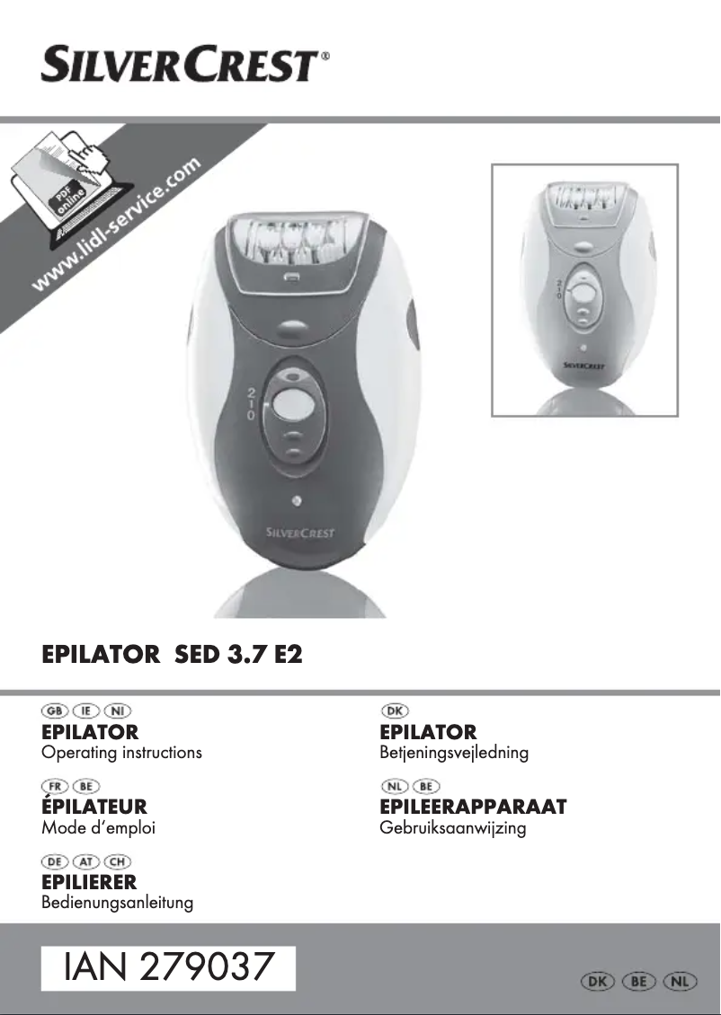 Page 1 de la notice Manuel utilisateur SilverCrest SED 3.7 E2