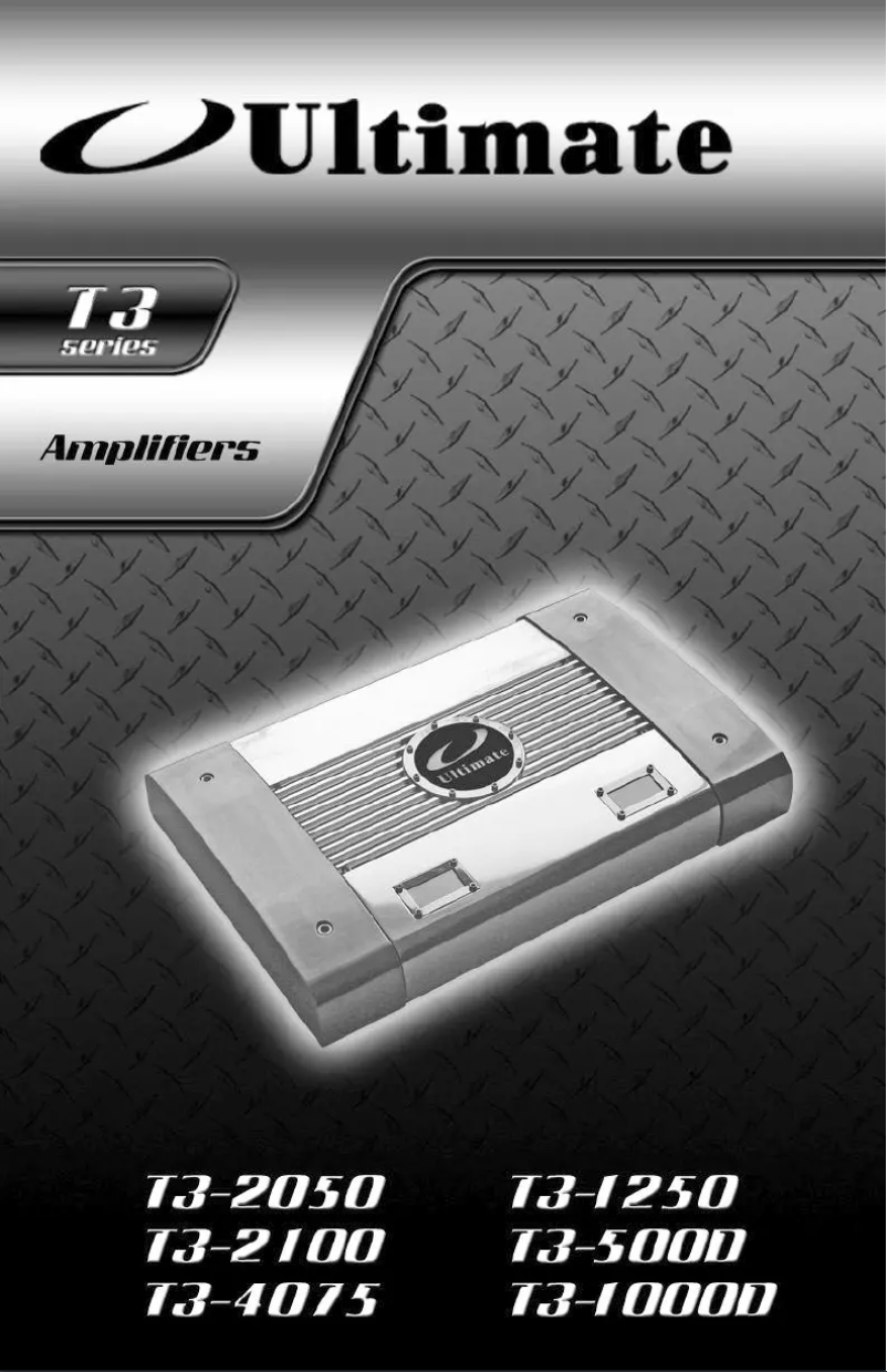 Page 1 de la notice Manuel utilisateur Ultimate T3-1250