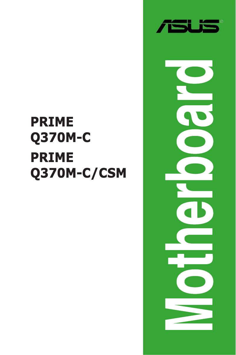 Página 1 del manual Manual de usuario Asus PRIME Q370M-C/CSM
