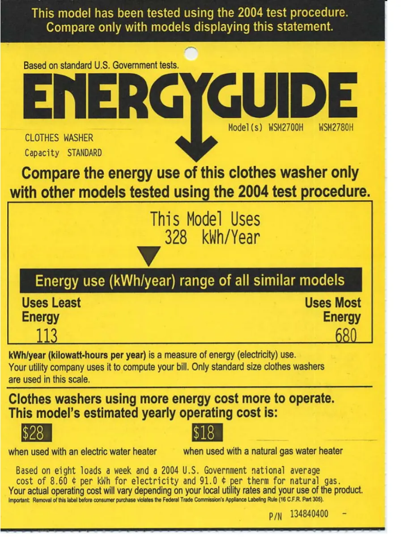 Image de la première page du manuel de l'appareil Spacemaker WSM2700HWW
