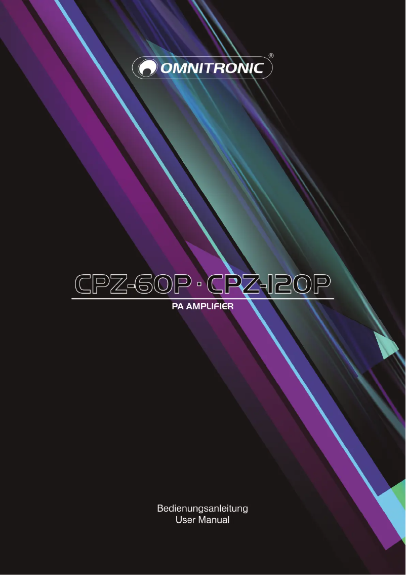 Image de la première page du manuel de l'appareil CPZ-120P
