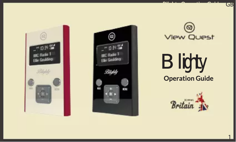 Page n°1 - Manuel utilisateur View Quest Blighty