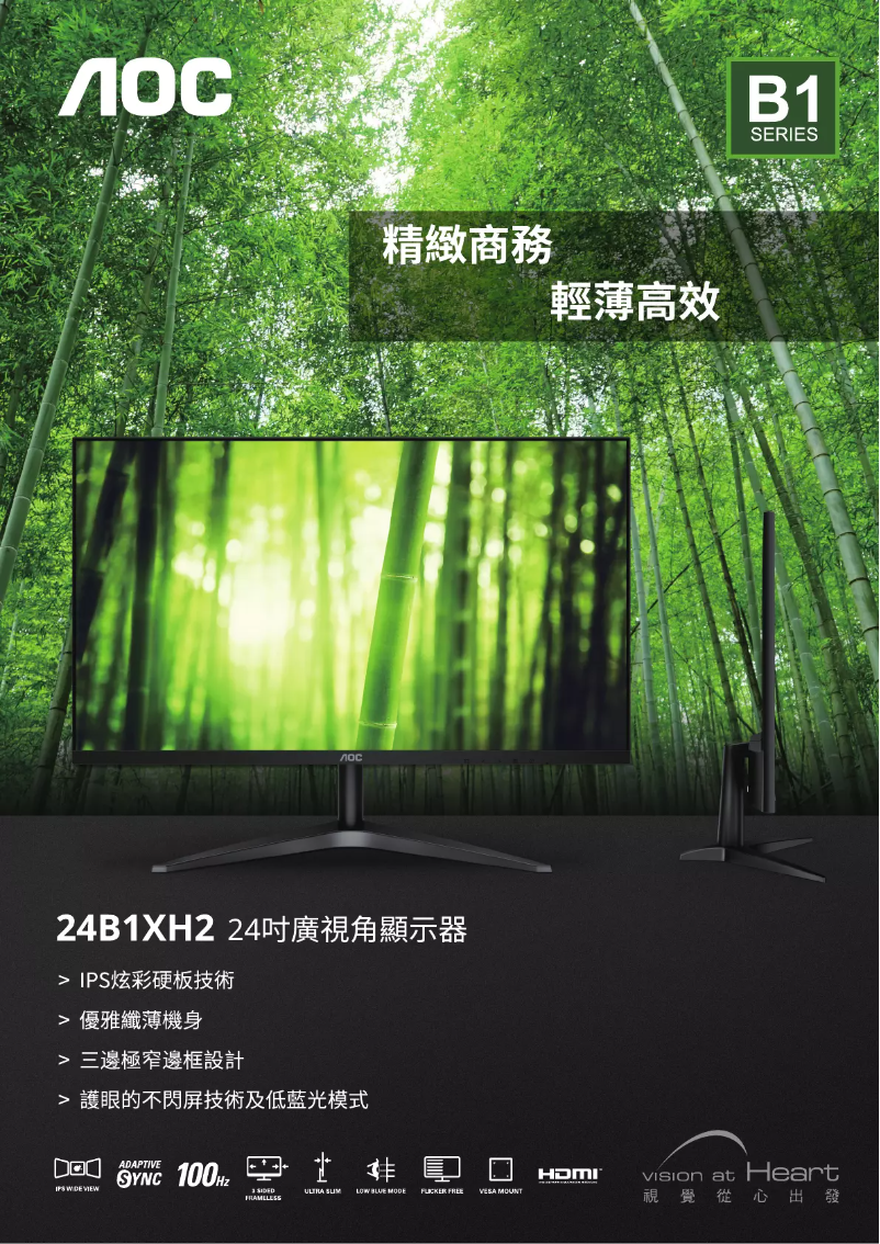 Page 1 de la notice Catalogue AOC 24B1XH