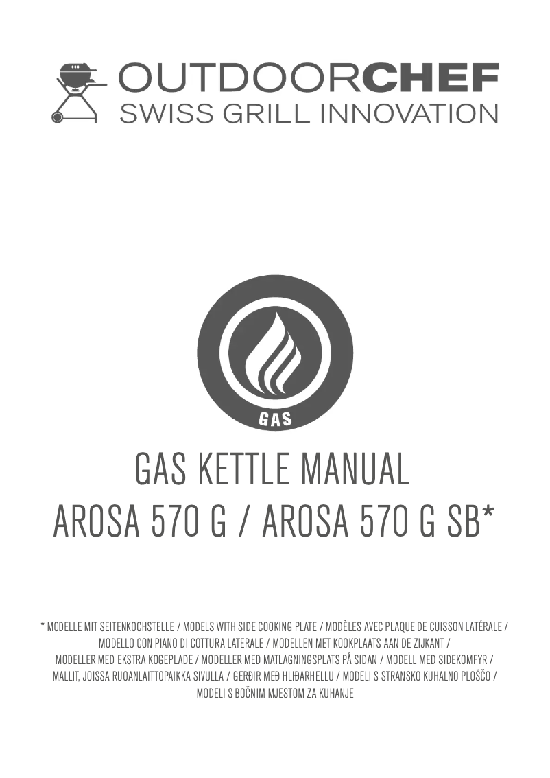 Image de la première page du manuel de l'appareil Arosa 570 G