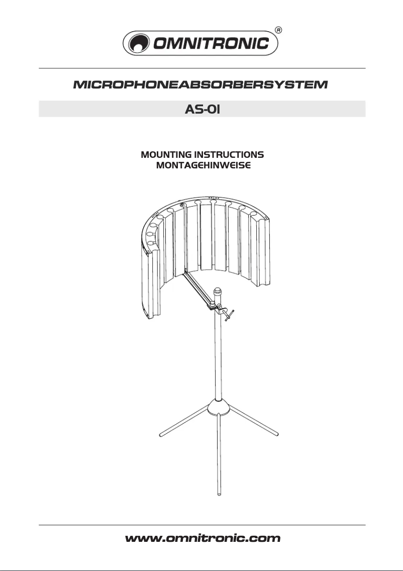 Página 1 del manual Manual de usuario Omnitronic AS-01