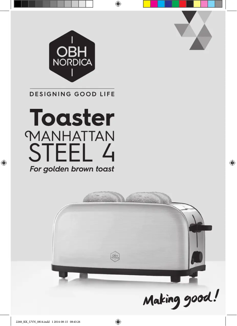 Page n°1 - Manuel utilisateur OBH Nordica Manhattan steel 4 2268