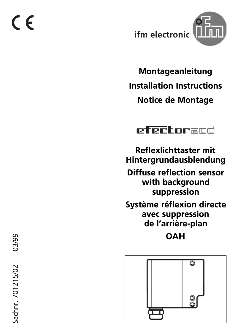Image de la première page du manuel de l'appareil OA0201