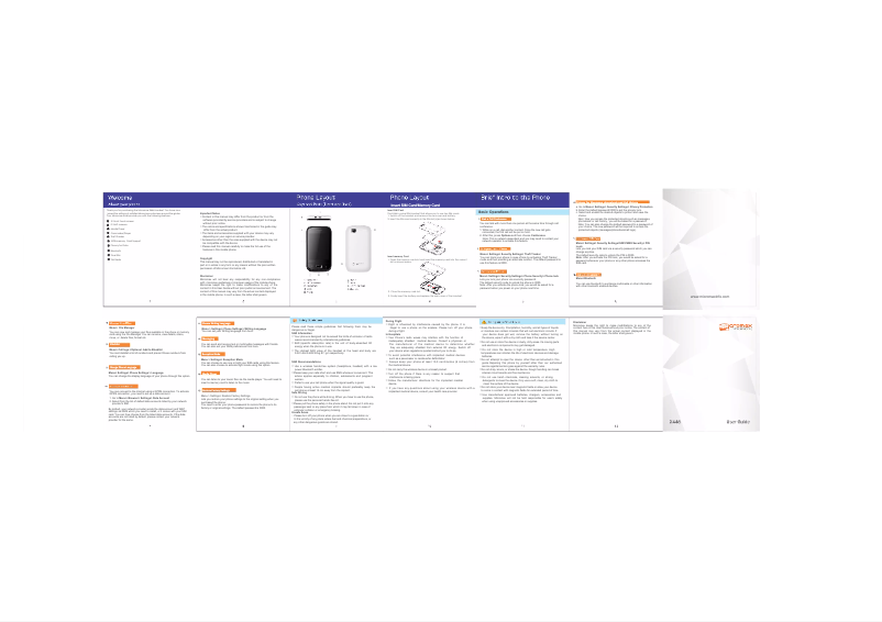 Page 1 de la notice Manuel utilisateur Micromax X446