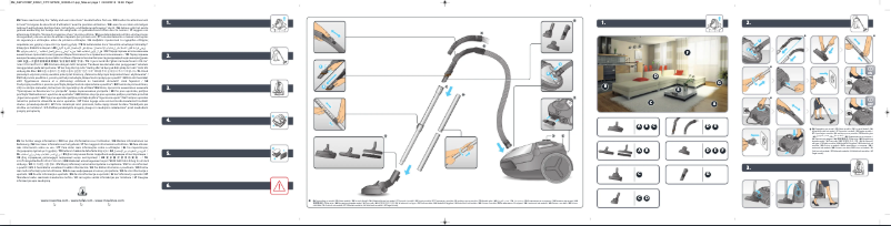 Page n°1 - Manuel utilisateur Tefal City Space Cyclonic TW2522AH
