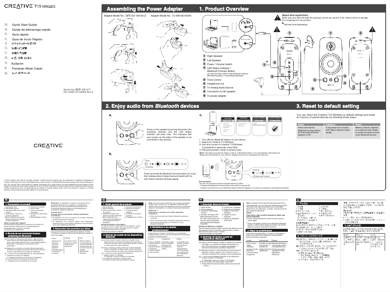 Image de la première page du manuel de l'appareil T15