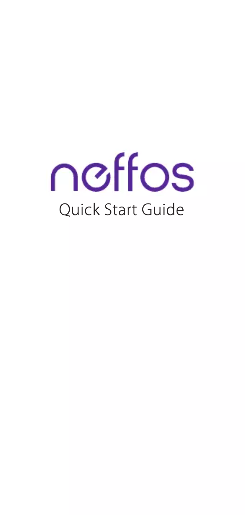Image de la première page du manuel de l'appareil Neffos X1