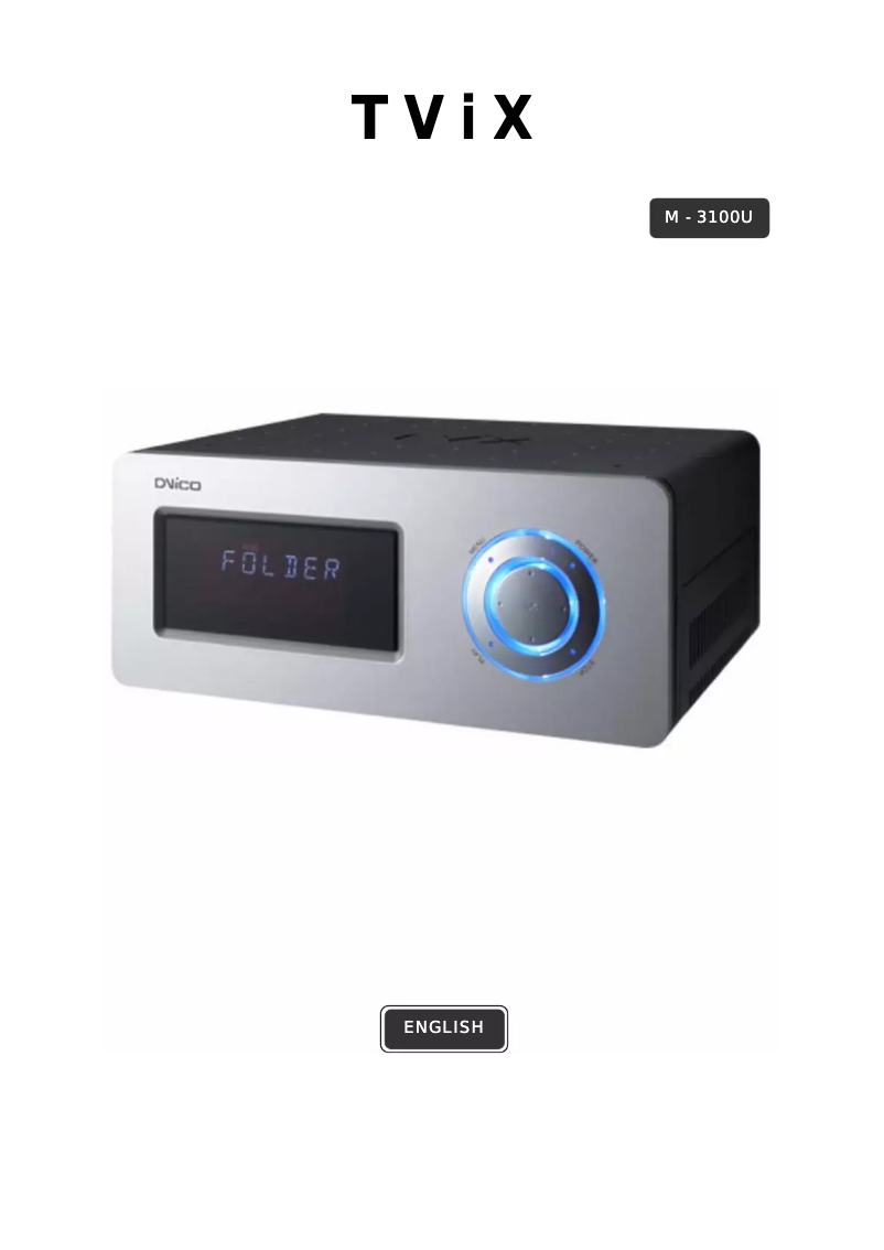 Image de la première page du manuel de l'appareil M-3100U