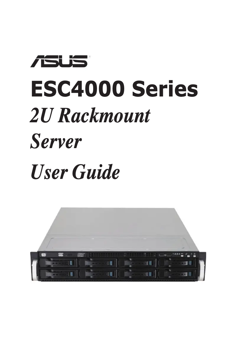 Page 1 de la notice Manuel utilisateur Asus ESC4000