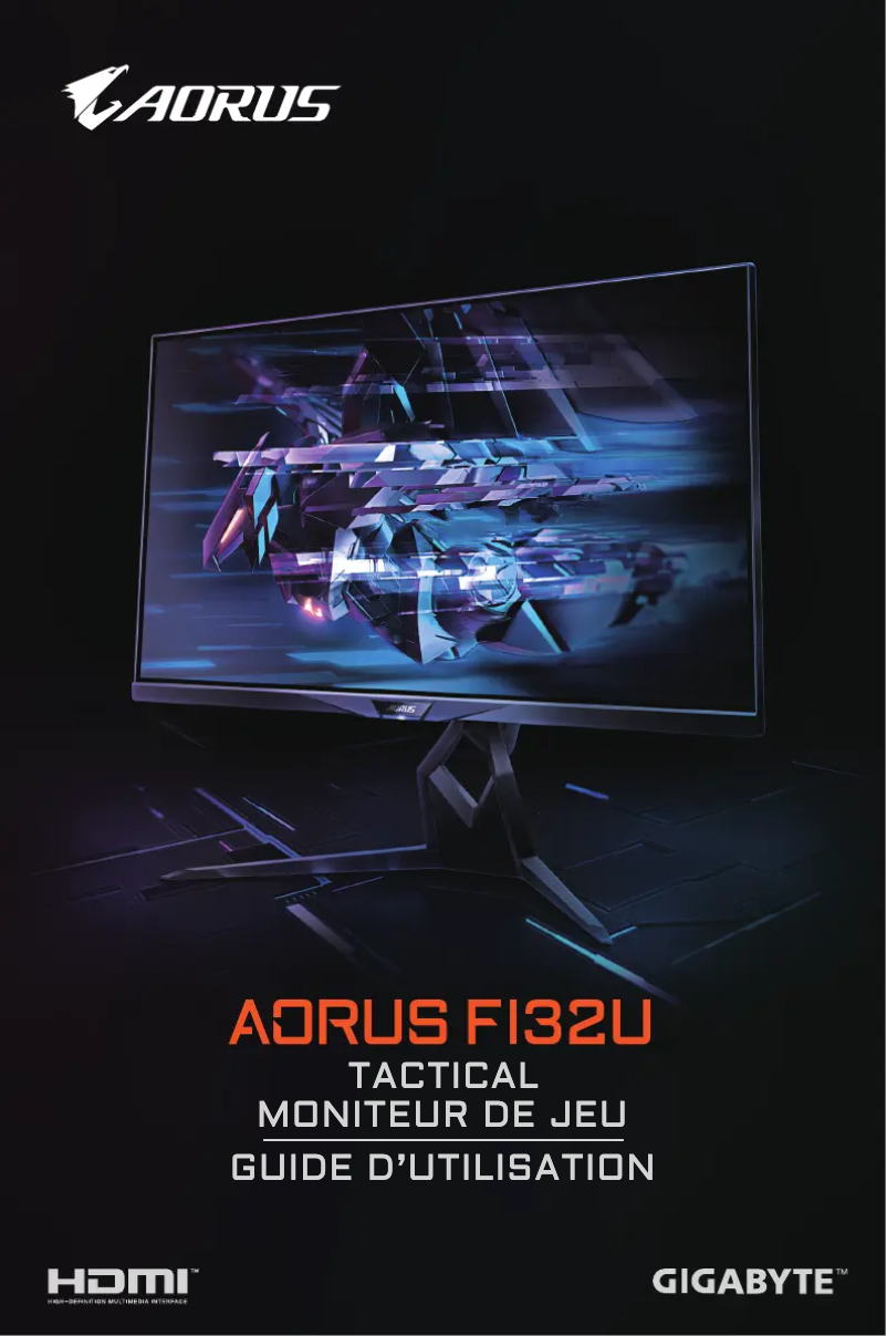 Image de la première page du manuel de l'appareil AORUS FI32U