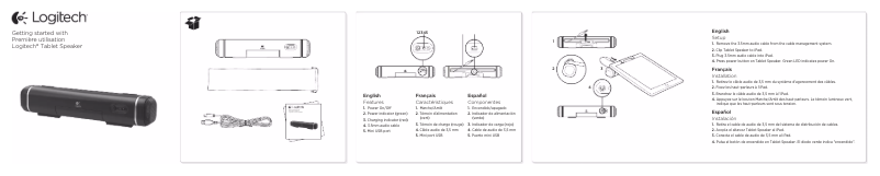 Page n°1 - Manuel utilisateur Logitech Tablet Speaker