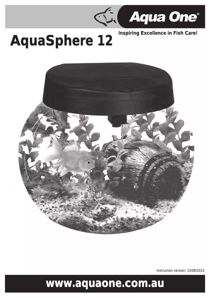 Image de la première page du manuel de l'appareil AquaSphere 12