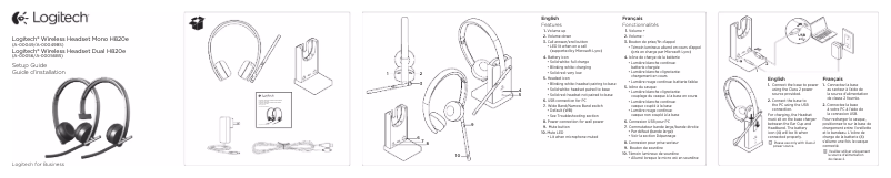 Image de la première page du manuel de l'appareil H820e
