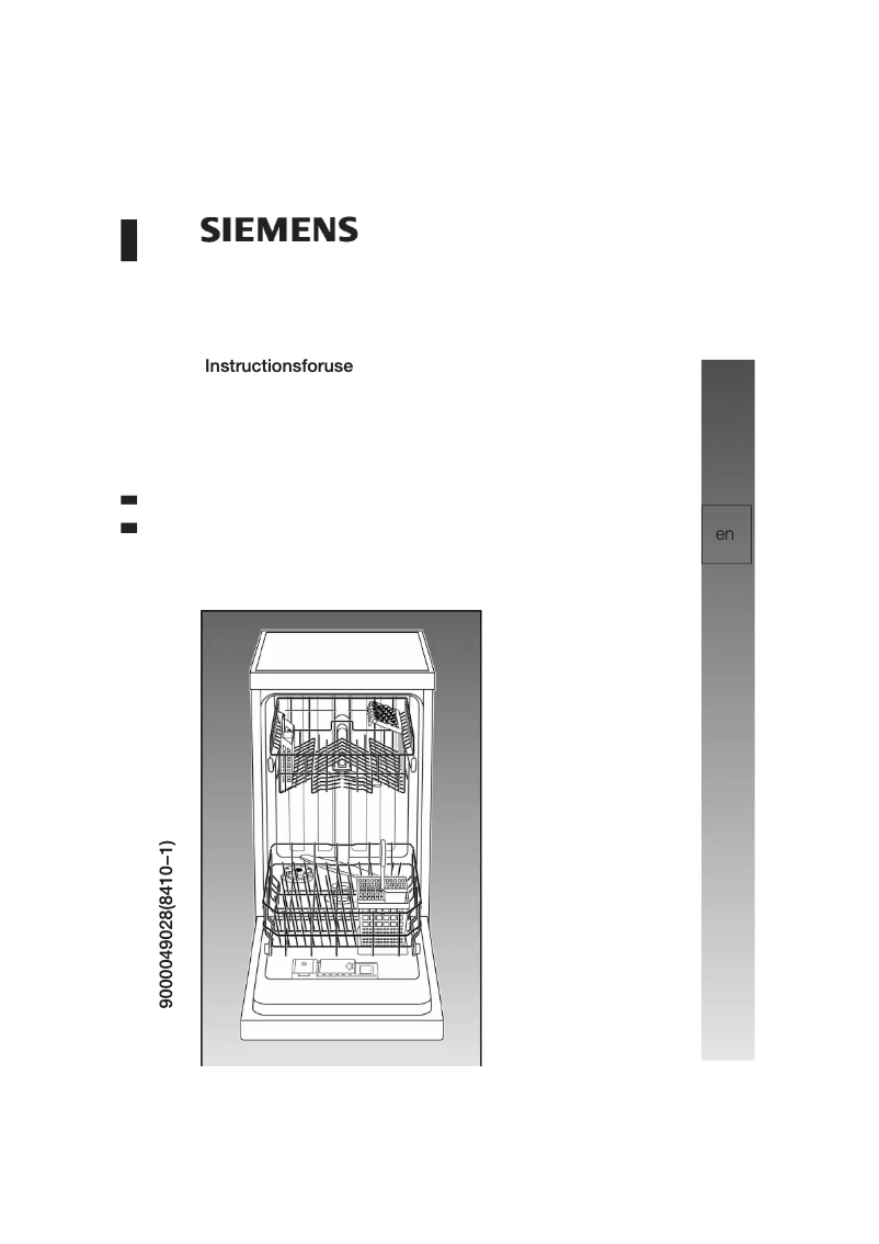 Page n°1 - Manuel utilisateur Siemens SF64A632