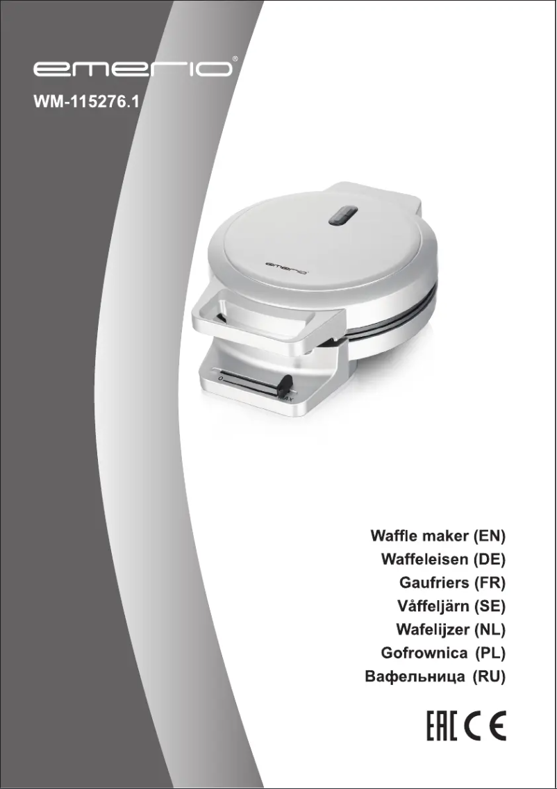 Page n°1 - Manuel utilisateur Emerio WM-115276.1