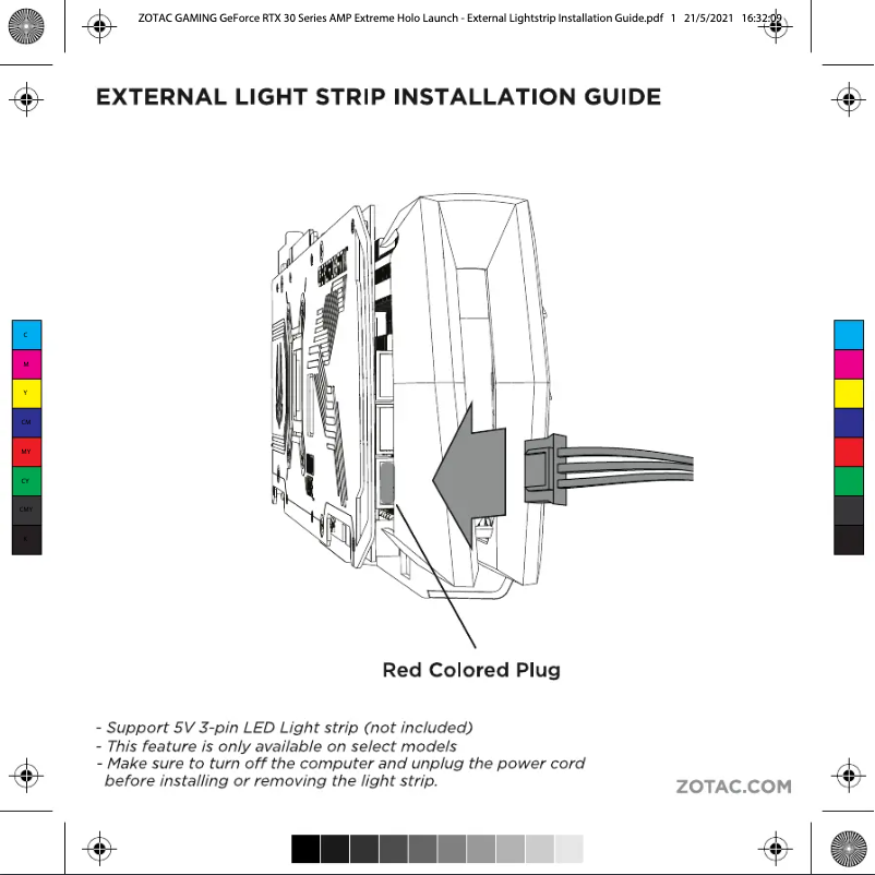 Page 1 de la notice Manuel utilisateur Zotac GeForce RTX 3080 Ti