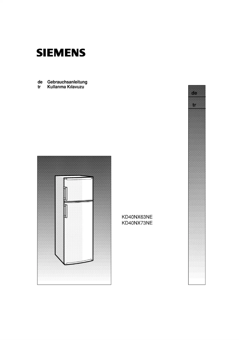 Image de la première page du manuel de l'appareil KD40NX63NE