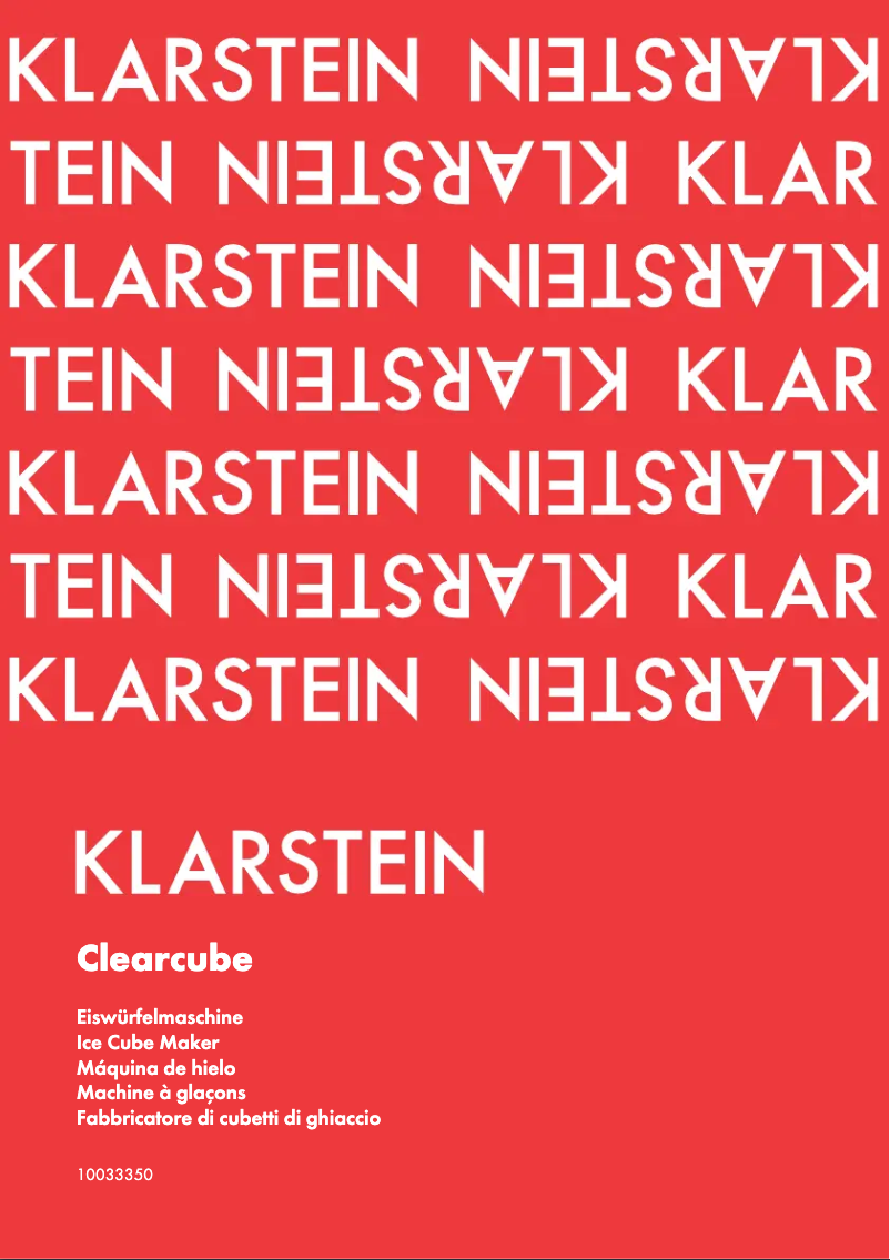 Image de la première page du manuel de l'appareil Clearcube