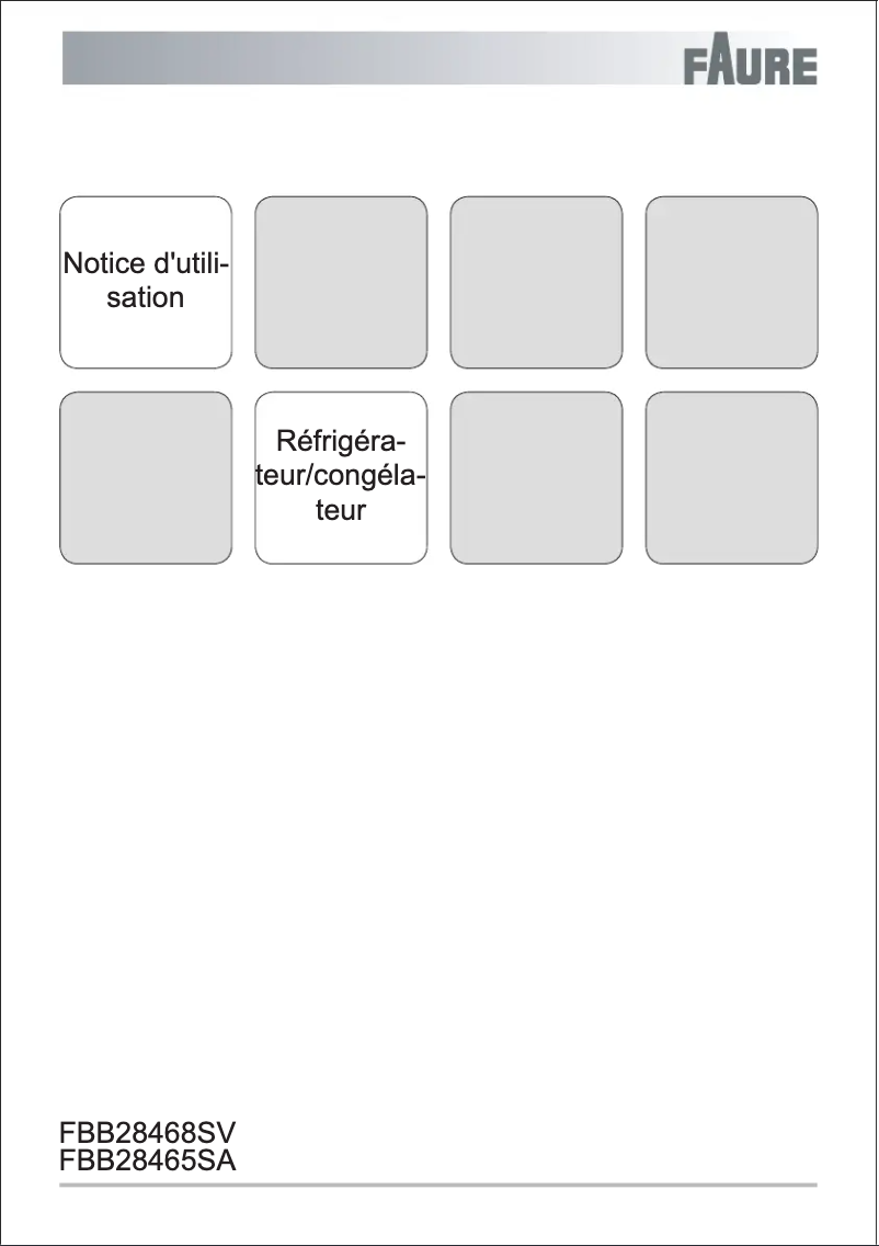 Image de la première page du manuel de l'appareil FBB28465SA