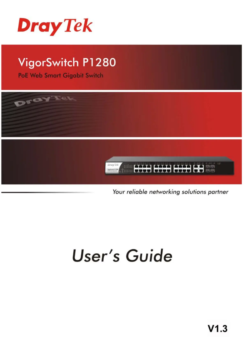 Page n°1 - Manuel utilisateur Draytek VigorSwitch P1280