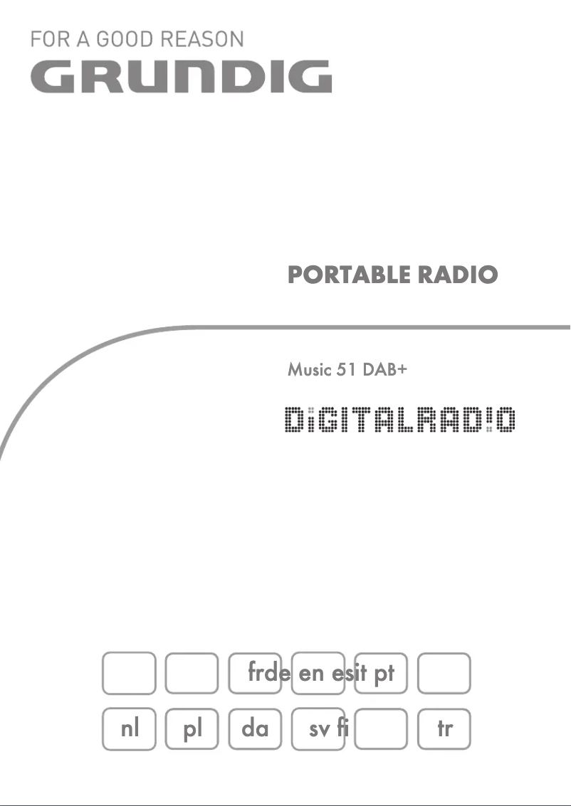 Page 1 de la notice Manuel utilisateur Grundig Music 51 DAB+