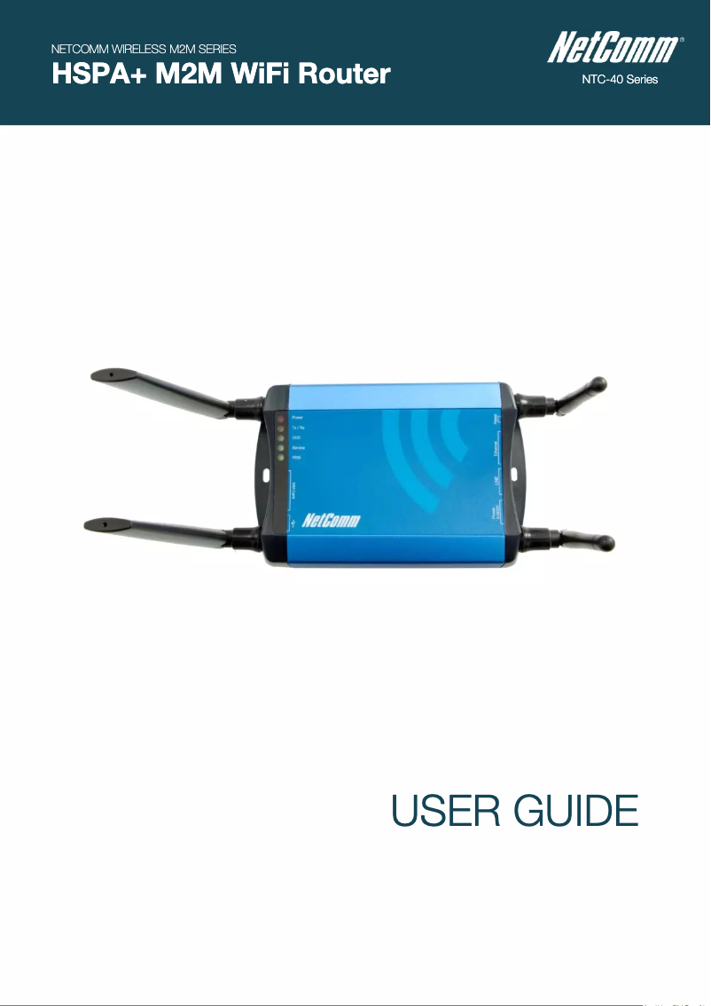Page 1 de la notice Manuel utilisateur Netcomm NTC-40WV