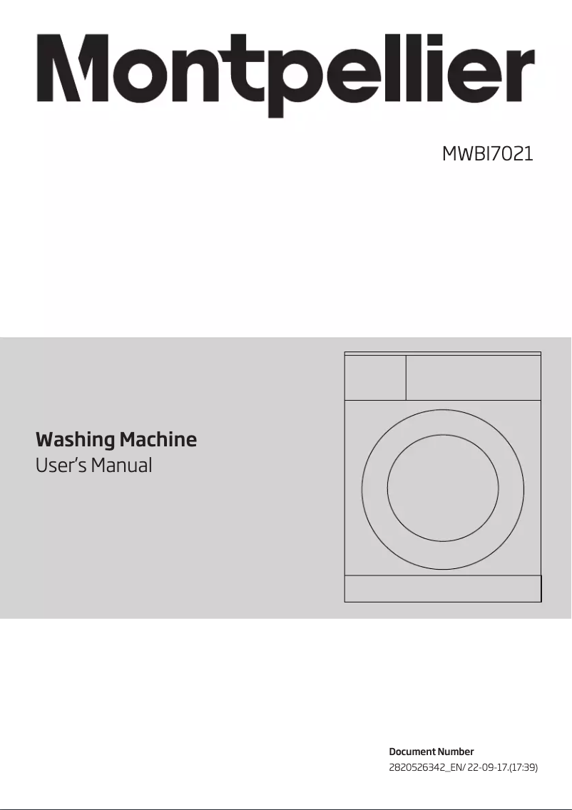 Page n°1 - Manuel utilisateur Montpellier MWBI7021