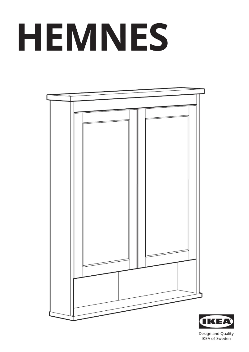 Image de la première page du manuel de l'appareil HEMNES 103.489.91