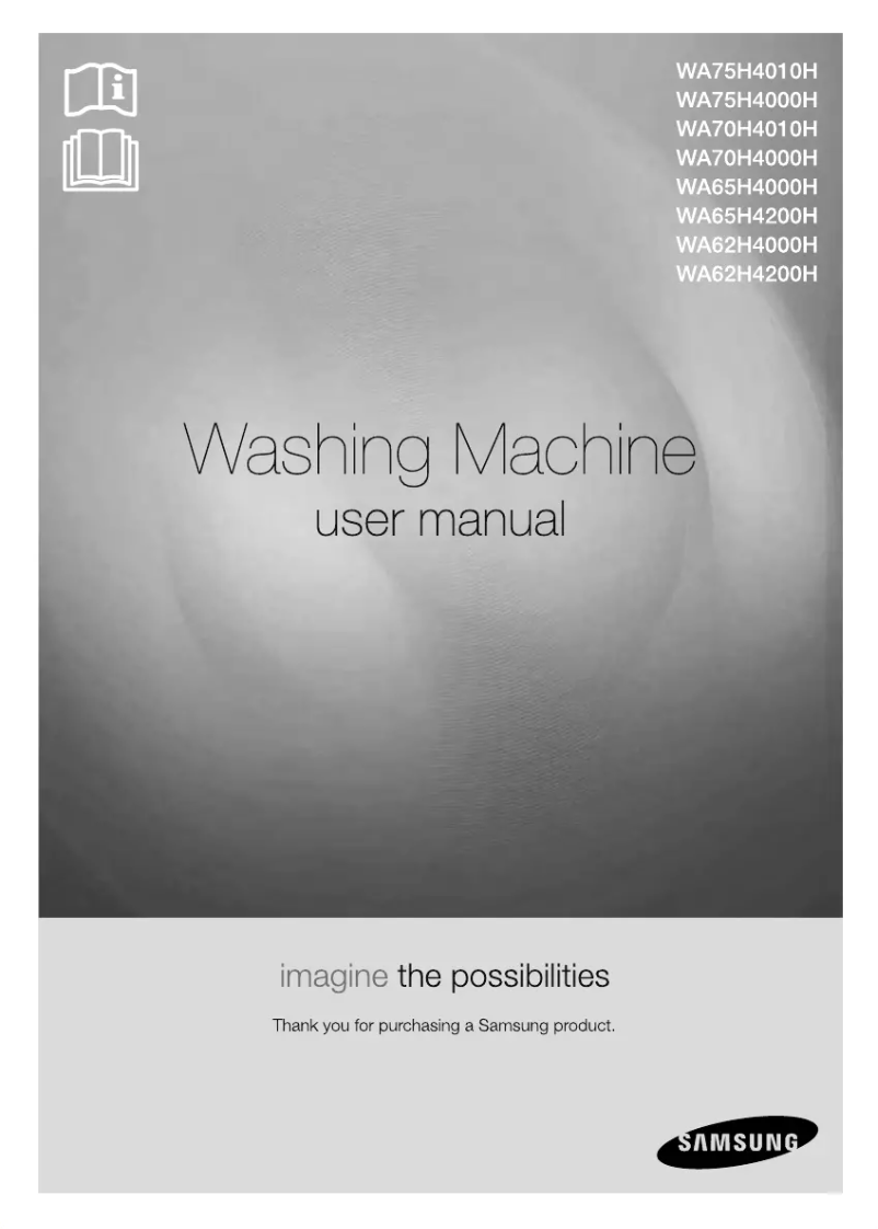 Image de la première page du manuel de l'appareil WA70H4010HP