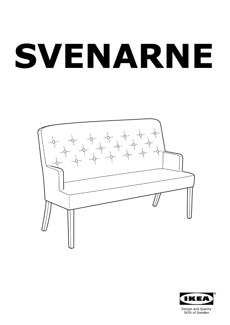 Image de la première page du manuel de l'appareil SVENARNE 505.608.62