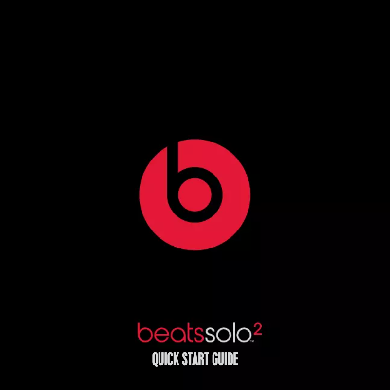 Page 1 de la notice Manuel utilisateur Beats Solo 2 Wireless