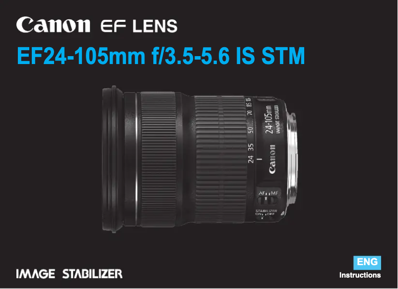 Image de la première page du manuel de l'appareil EF 24-105mm f/3.5-5.6 IS STM
