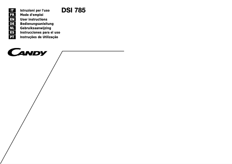 Page 1 de la notice Manuel utilisateur Candy DSI 785 N